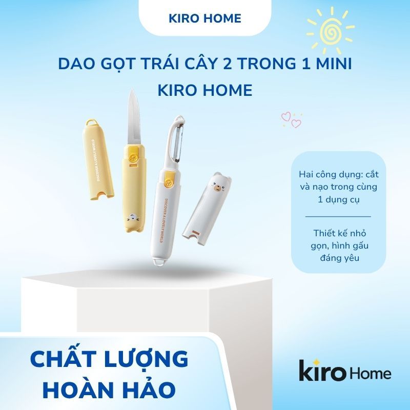 Dụng Cụ Gọt Trái Cây 2 In1 Siêu Sắc Bén, Dao Nạo Rau Củ Quả Hai Đầu Gập Gọn Tiện Lợi Đi Du Lịch Cắm Trại