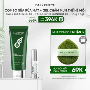 - DAILY EFFECT Daily Cleansing Gel + Daily Acne Spot Control Gel (120g + 5g)