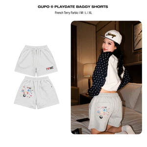 Quần Short Nỉ 𝙂𝙐𝙋𝙊 𝙋𝙡𝙖𝙮𝙙𝙖𝙩𝙚 Baggy Short Chất Nỉ Chân Cua 450gsm Form Rộng - QSN01