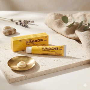 Kem bôi ngoài da Ultragacomb 10g Hỗ trợ hắc lào, nấm da, lang ben, ghẻ nước - An toàn cho phụ nữ mang thai cho con bú