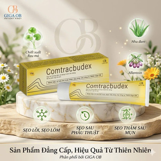 Gel bôi mờ sẹo Comtracbudex, mềm sẹo giảm thâm, làm phẳng, đều màu da tuýp 15g