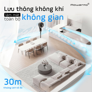 Quạt Tuần Hoàn Không Khí Rowanto RF25 Tích Hợp AI, Nhận Diện Giọng Nói, Công Nghệ Làm Mát Độc Quyền