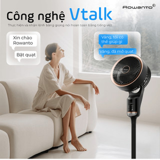 Quạt Tuần Hoàn Không Khí Rowanto RF25 Tích Hợp AI, Nhận Diện Giọng Nói, Công Nghệ Làm Mát Độc Quyền