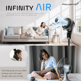 Quạt Tuần Hoàn Không Khí Rowanto RF25 Tích Hợp AI, Nhận Diện Giọng Nói, Công Nghệ Làm Mát Độc Quyền