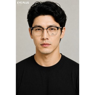 Kính Mắt Clubmaster Nam Nữ Eye Plus H70710/H70711 Gọng Kim Loại Chuôi Nhựa Lõi Thép Dáng Thời Trang