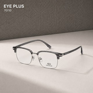 Kính Mắt Clubmaster Nam Nữ Eye Plus H70710/H70711 Gọng Kim Loại Chuôi Nhựa Lõi Thép Dáng Thời Trang