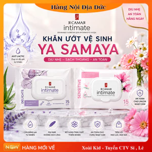 Khăn Giấy Ướt Vệ Sinh Phụ Nữ Ya Samaya Dịu Nhẹ Và Hạn Chế Nấm Khuẩn (15 tờ/ gói) của Nga