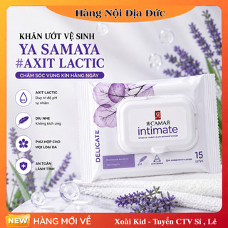 Gói Khăn Giấy Ướt Vệ Sinh Phụ Nữ Ya Samaya Dịu Nhẹ Và Hạn Chế Nấm Khuẩn (15 tờ/ gói)