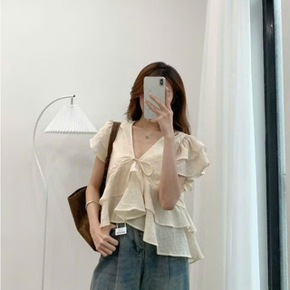 [ SẴN HÀNG ] Áo Babydoll Kiểu Nữ Nhiều Tầng Bồng Xoè Đuôi Cá Cổ V Mùa Hè Kimee KA836 - BST HÈ 2026