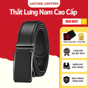 Thắt Lưng Nam Cao Cấp TLCN, Da Chống Xước Không Bong Tróc Chính Hãng Dây Nịt Da Khóa Tự Động