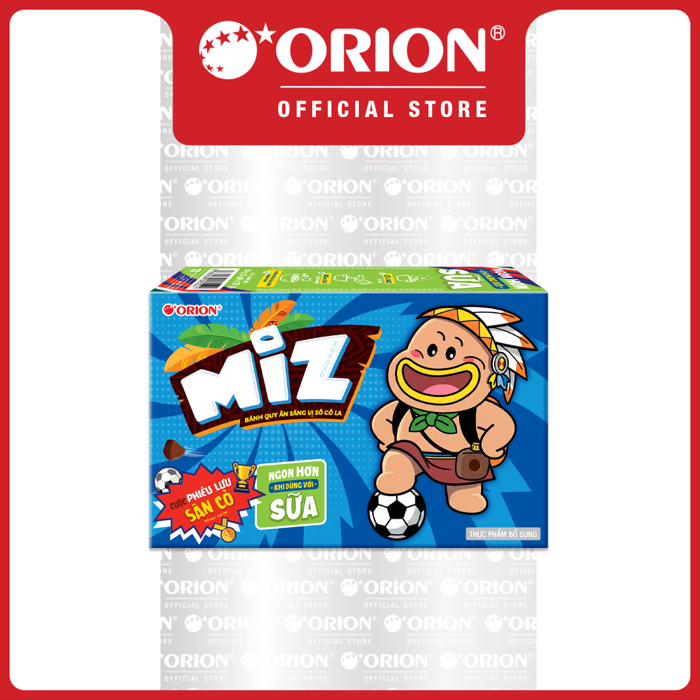 Combo 10 Hộp Bánh Quy Ăn Sáng Toonies Miz Socola 2P (2 Gói/Hộp)
