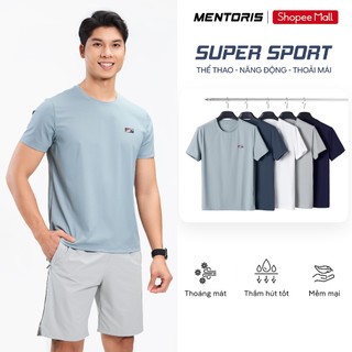 Áo Thun Nam MENTORIS Premium Texture, Vải Nylon Spandex Cao Cấp, Form Regular Fit MTS2601