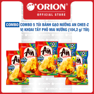 Combo 5 Túi Bánh Gạo Nướng An Chee-Z Vị Khoai Tây Phô Mai Nướng 104,2g/Túi