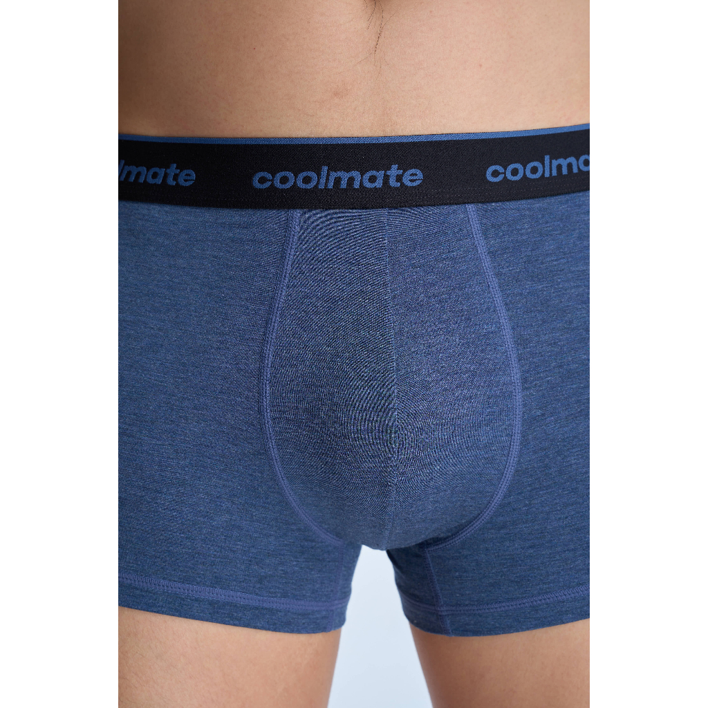 [GIÁ TỐT TRÊN LIVE][MUA 3 TẶNG 1]Combo 3 Quần Lót Nam Trunk Bamboo Melange Logo 2 kháng khuẩn, thoáng mát Coolmate