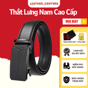 Thắt Lưng Nam Da Bò Khóa Tự Động Thiết Kế Tinh Tế Thể Hiện Đẳng Cấp Chính Hãng BH 2 Năm | TLV