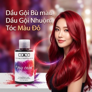 Dầu Gội Bù Màu, Dầu Gội Nhuộm Tóc C0&C0 Màu Đỏ 150ml / 300ml