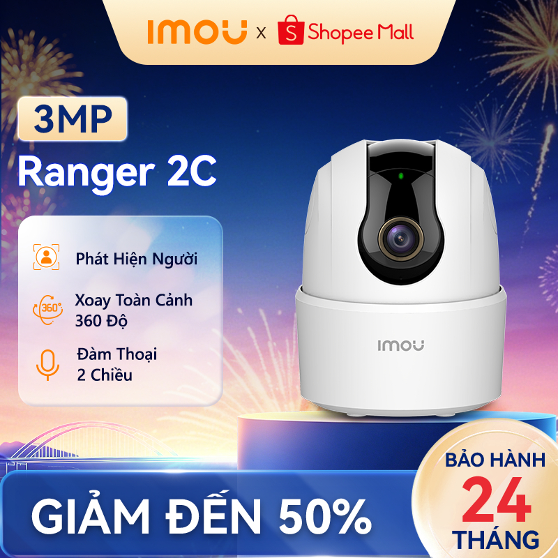 Camera Wifi trong nhà Imou Ranger 2C Ranger 2 Pro I3MPI IPC-TA32CP IIPC-S2EP-3R1S I Đàm thoại hai chiều I Xoay 360