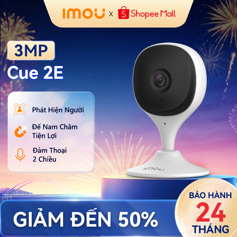 Camera Wifi trong nhà Imou Cue 2E I IPC-C32SP I Đế nam châm I Phát hiện con người I Bảo hành 2 năm