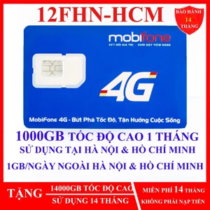 Sim 4G,5G Mobifone MDT255, 12MDT50, MDT350, 100GB, 6MDT150, 12MDT150 500GB 1000GB 12FHCM 12FHN HÀNG CHÍNH HÃNG