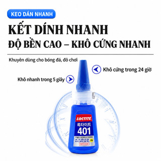 Keo 401 Loctite, Keo Dán Đầu Cơ Bida 401 - Keo Dán Đa Năng Hàn Quốc Chính Hãng