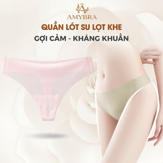 Quần Lọt Khe Su Lạnh Tàng Hình Không Lộ Viền, Quần Chip Nữ Cạp Vừa Đáy Dán Kháng Khuẩn AMYBRA L617
