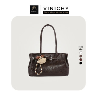 (Deal mở bán tặng quà QU3) Túi xách nữ đeo vai VINICHY, tote dung tích lớn size 28cm HA892