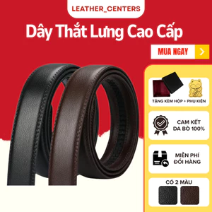 Dây thắt lưng không khoá Da bản rộng 3.5cm, cấu tạo dây 3 lớp độ bền cao, khoá tự động
