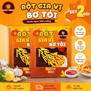 Bột Bơ Tỏi Thương Hiệu CHII SORA  GÓI 99G - Thơm Ngon Đậm Đà (Tẩm Ướp Khoai tây,gà ,Hải sản )