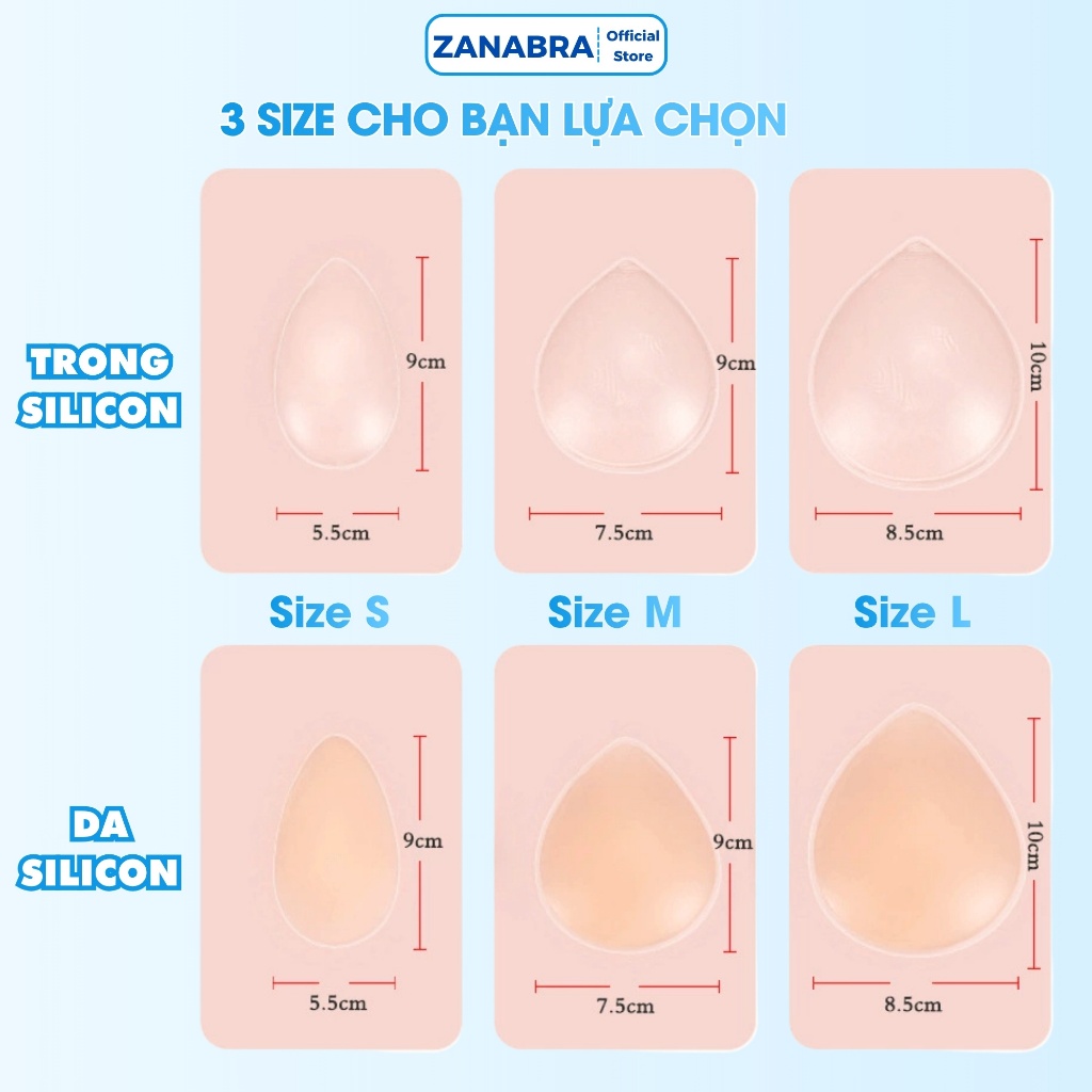 Miếng dán che rãnh vùng kín silicone bảo hộ che bikini chống lộ sử dụng nhiều lần ZANABRA D0163