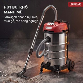 Máy Hút Bụi Công Nghiệp Khô Và Ướt Fujihome VC80N 80L - 3 Motor Độc Lập, Công Suất 3600W