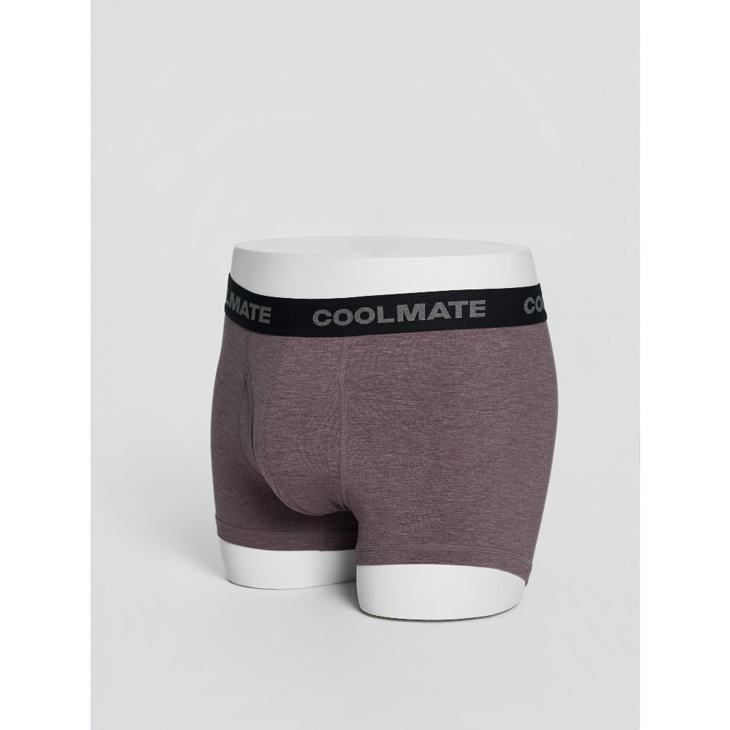 [MUA 3 TẶNG 1]Combo 3 Quần Lót Nam Trunk Bamboo Melange Logo khe moi kháng khuẩn, thoáng mát, thấm hút Coolmate