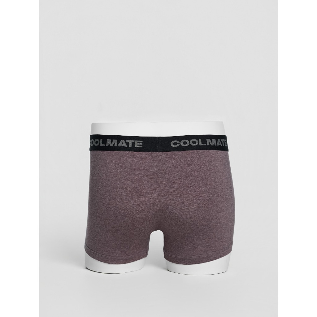 [MUA 3 TẶNG 1]Combo 3 Quần Lót Nam Trunk Bamboo Melange Logo khe moi kháng khuẩn, thoáng mát, thấm hút Coolmate