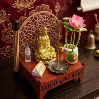 Bàn Thờ mini 9cmx11cm Tượng Mẹ Quan Âm - Phật Adida