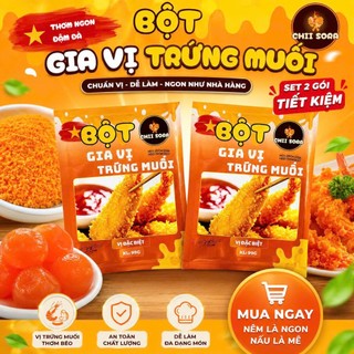 Bột Gia Vị Trứng Muối Thương Hiệu CHII SORA Gói 99G - NGON BÉO CHUẨN VỊ (Tẩm ướp - hải sản)