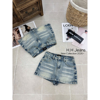 Chân Váy Jean Giả Nhăn #68102