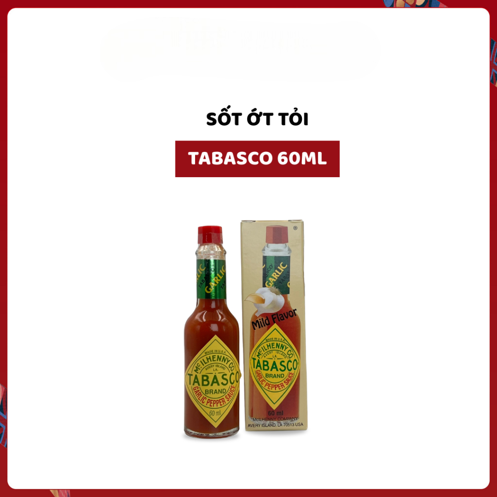 Sốt Ớt Tabasco Pepper Sauce 60ml - Nhập Khẩu Mỹ - JAPAUS GOURMET