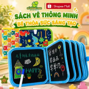Sách Vẽ Tô Màu Xóa Được Chất Liệu Vải Bảng Màu Graffiti Phát SángTặng Kèm12 Bút Đồ Chơi Montessori BỐ KHỦNG LONG