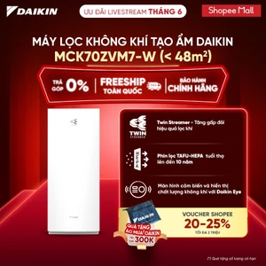 - Máy lọc không khí Daikin tạo ẩm cao cấp MCK70ZVM7