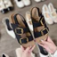 Sandal Nữ 2 Quai Ngang, Dép Nữ Quai Hậu Đế Mềm Phối Mọi Oufit N56.