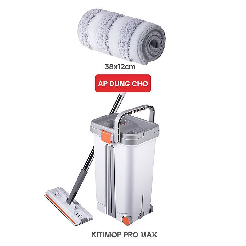Bông Lau Nhà Thay Thế KITIMOP PRO MAX-1, Dùng Cho Cây Lau Nhà Tự Vắt KITIMOP PRO MAX