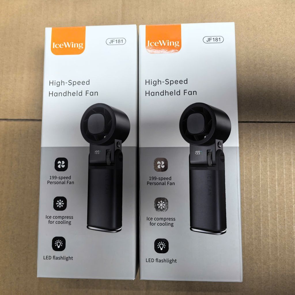 Quạt mini cầm tay JF181 Vỏ Nhôm Cao Cấp (màu Bạc và màu Đen)