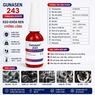 Keo khoá ren Gunasen 10ml - Keo khoá ốc xe RC chuyên dụng - bền dễ sử dụng
