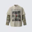 Hoạ tiết camo mây rap áo thun phối tay dài long sleeve nam nữ form oversize