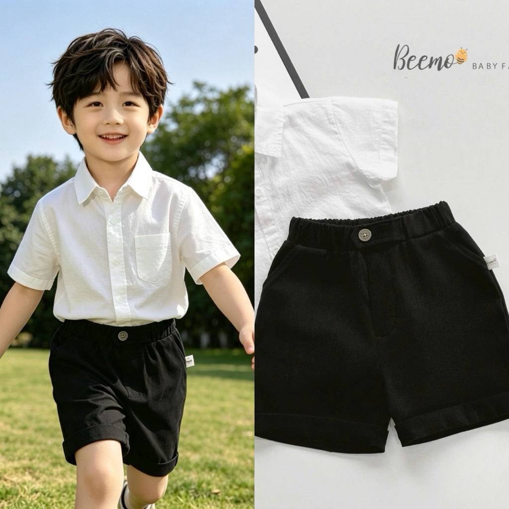 Quần đùi bé trai Beemo siêu xinh nhiều mẫu, size 8–24kg, thoáng mát F0115 C1494 E0383 4060QHB 22Q055B