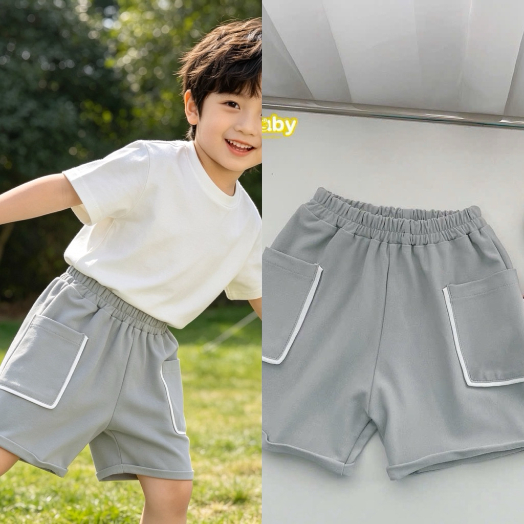 Quần đùi bé trai Beemo siêu xinh nhiều mẫu, size 8–24kg, thoáng mát F0115 C1494 E0383 4060QHB 22Q055B