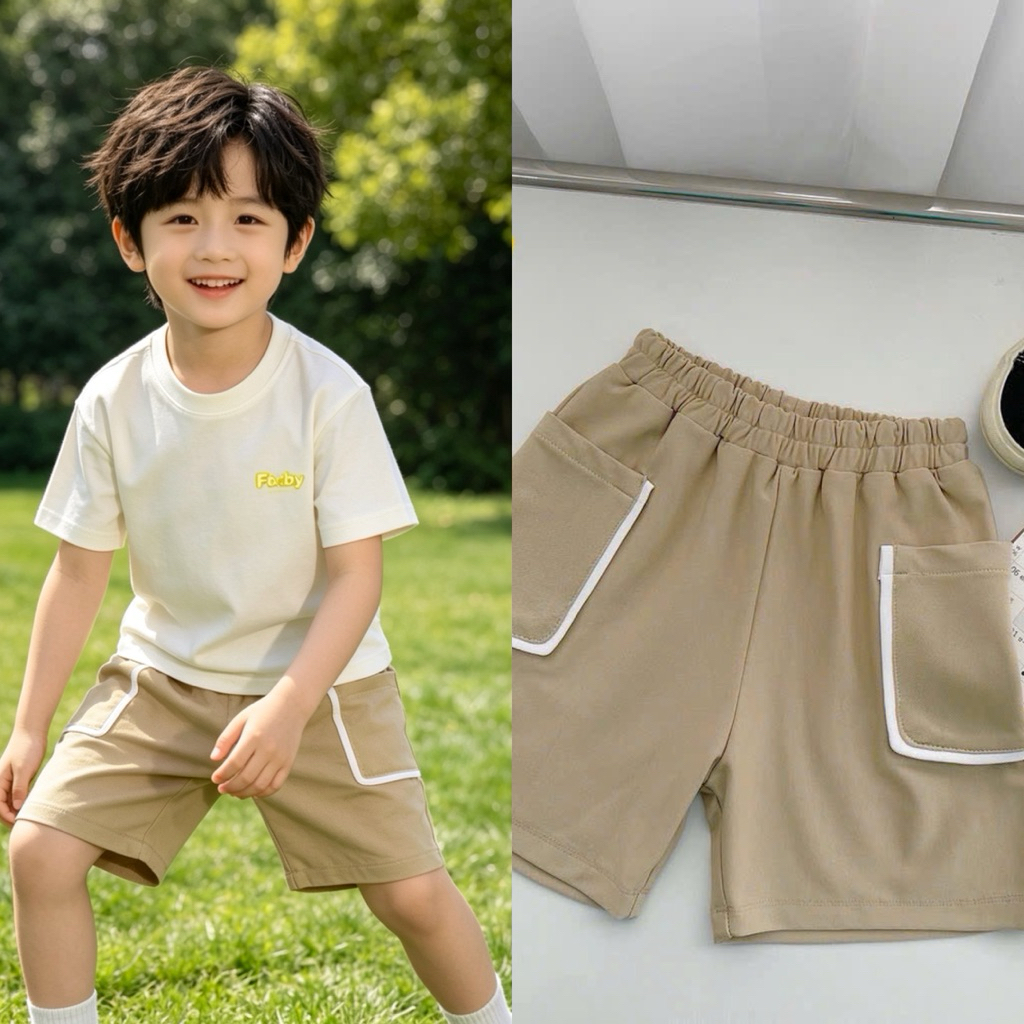 Quần đùi bé trai Beemo siêu xinh nhiều mẫu, size 8–24kg, thoáng mát F0115 C1494 E0383 4060QHB 22Q055B