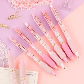 Set 3 Món Bút Chì Bấm Kèm Tẩy Và Ngòi Dự Phòng Cute Màu Hồng Dễ Thương Cho Học Sinh
