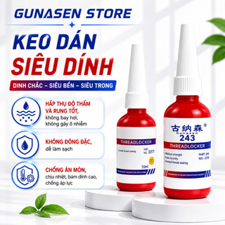 Keo khoá ren Gunasen 10ml - Keo khoá ốc xe RC chuyên dụng - bền dễ sử dụng