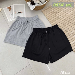 Quần Short Nữ Thể Thao Mùa Hè, Quần Đùi Nữ Basic Dây Rút Điều Chỉnh Thoải Mái Chất Mì Siêu Mát Mềm Mịn | SANA CLOSET#087