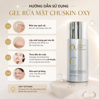 Gel Rửa Mặt Chuskin Oxy Tươi Sạch Sâu Kiềm Dầu Dưỡng Ẩm Cho Da Mụn & Nhạy Cảm - MP0350